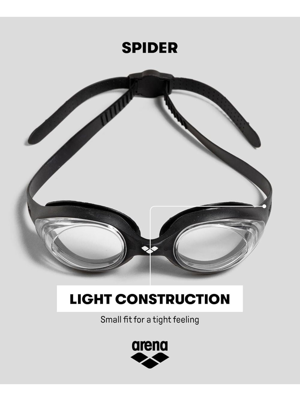 Occhiali - Occhialini Arena spider Unisex - Nero