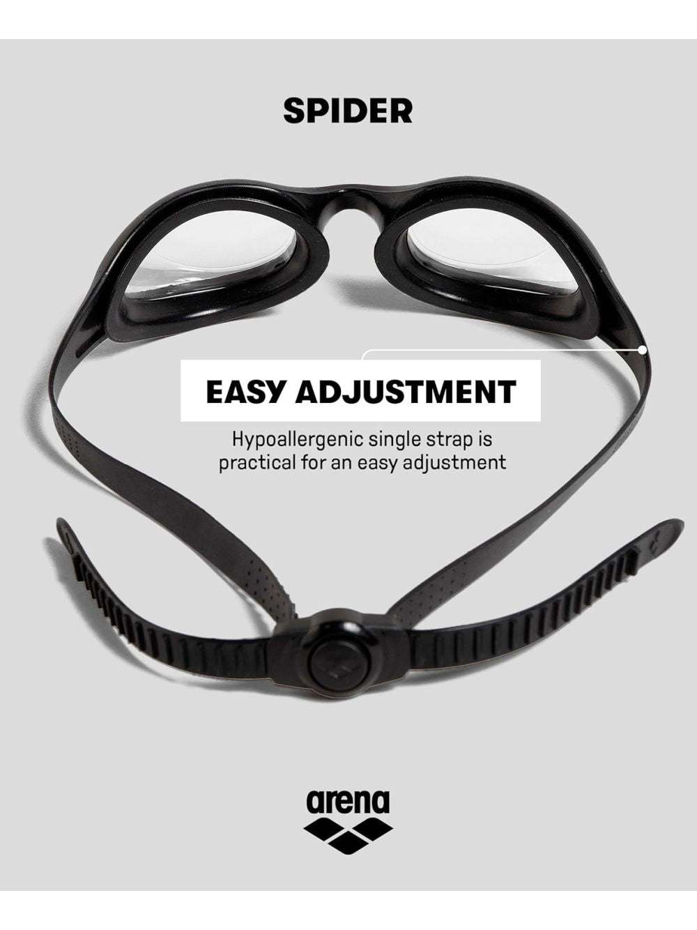 Occhiali - Occhialini Arena spider Unisex - Nero