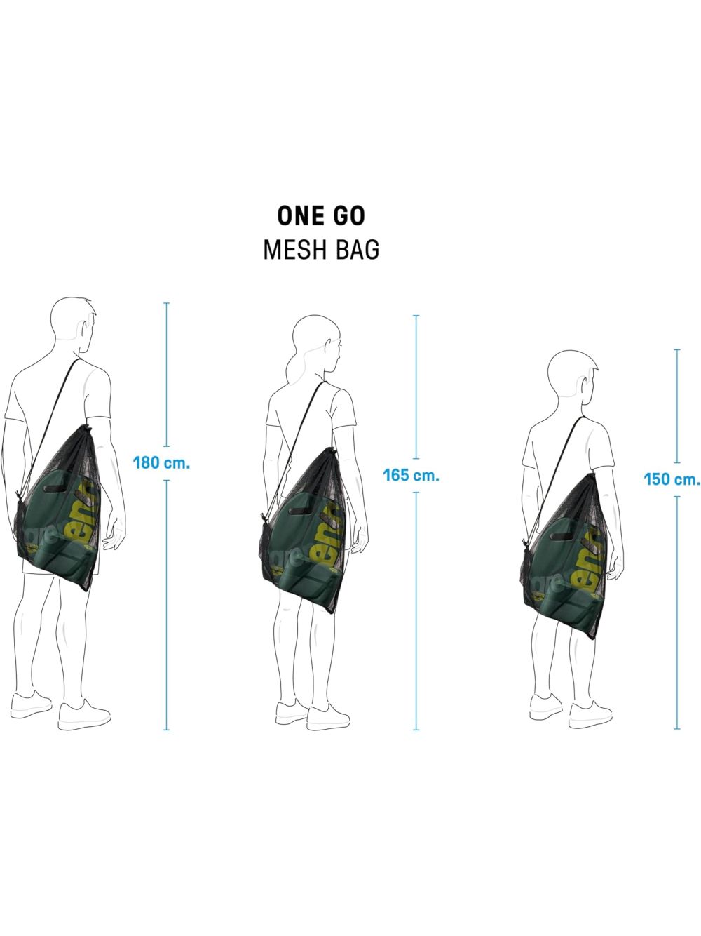 Sacca Arena one go mesh Unisex - Blu