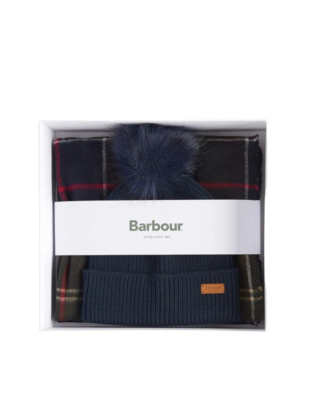 Set Barbour dover beanie & hailes scarf Donna - Multicolore