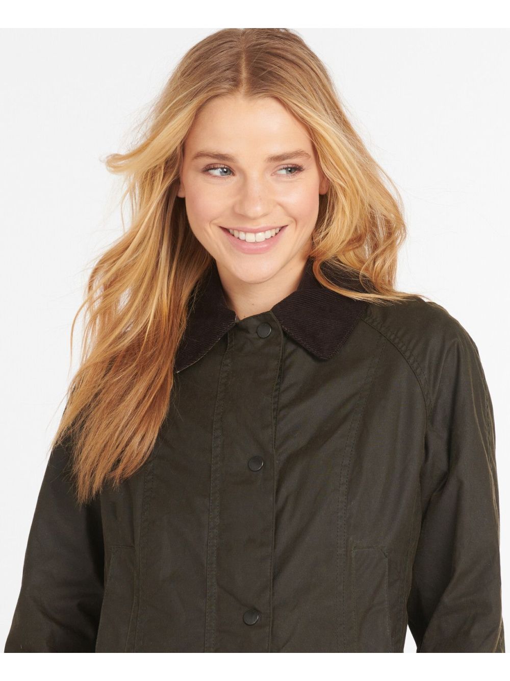 Giubbotto Barbour classic beadnell wax Donna - Oliva