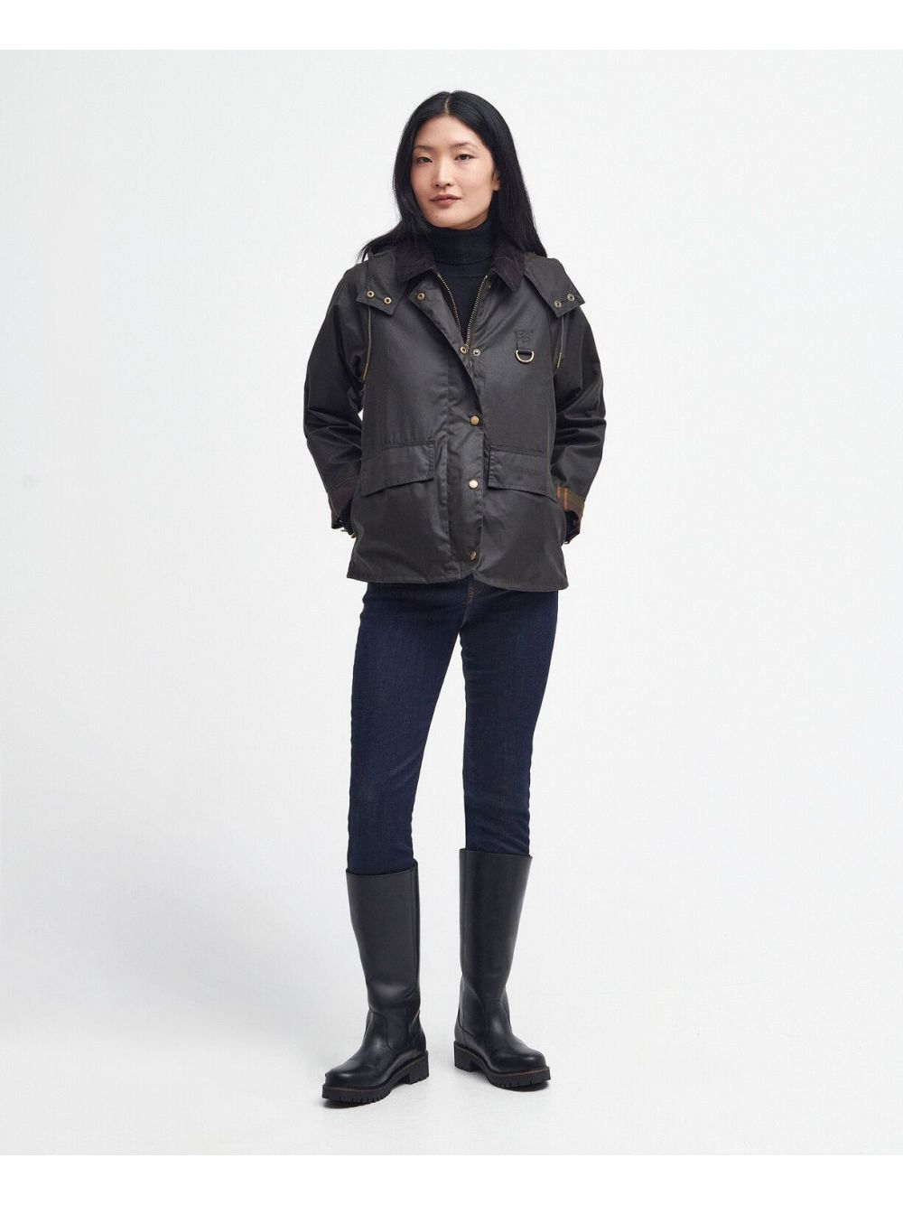 Giubbotto Barbour avon wax Donna - Oliva