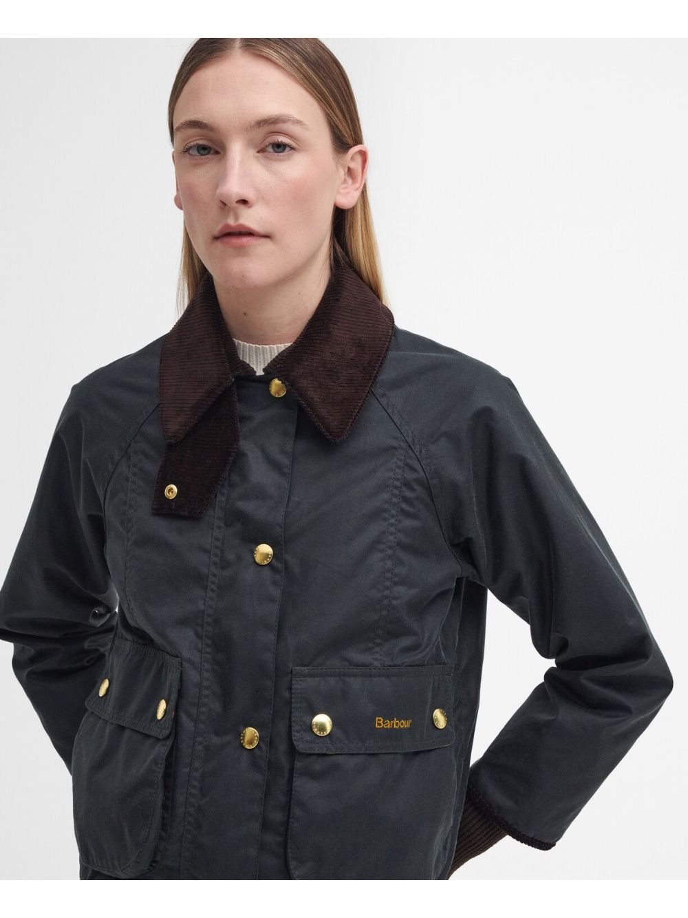 Giubbotto Barbour cropped beadnell Donna - Marrone