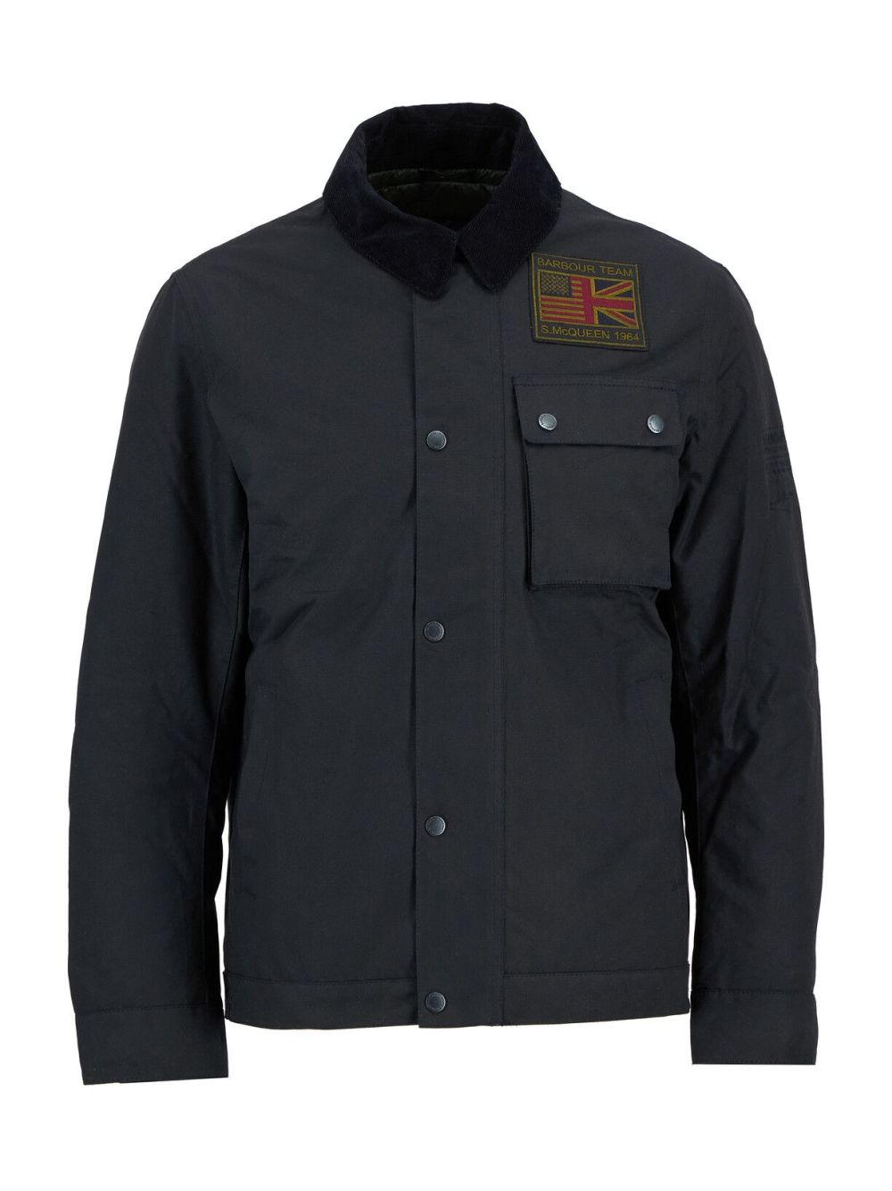 Giubbotto Barbour workers wax Uomo - Nero