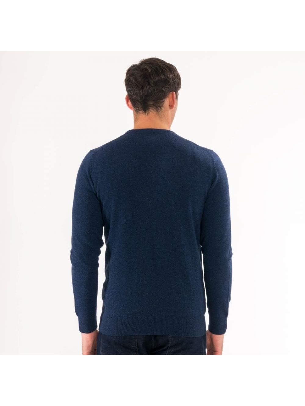 Pullover Barbour essential l/woll Uomo - Blu