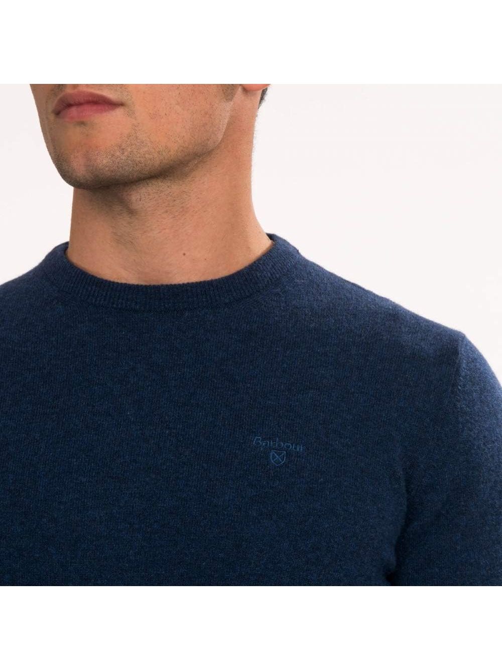 Pullover Barbour essential l/woll Uomo - Blu