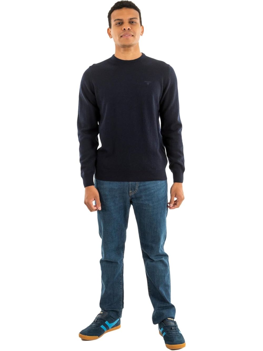 Pullover Barbour essential l/woll Uomo - Navy