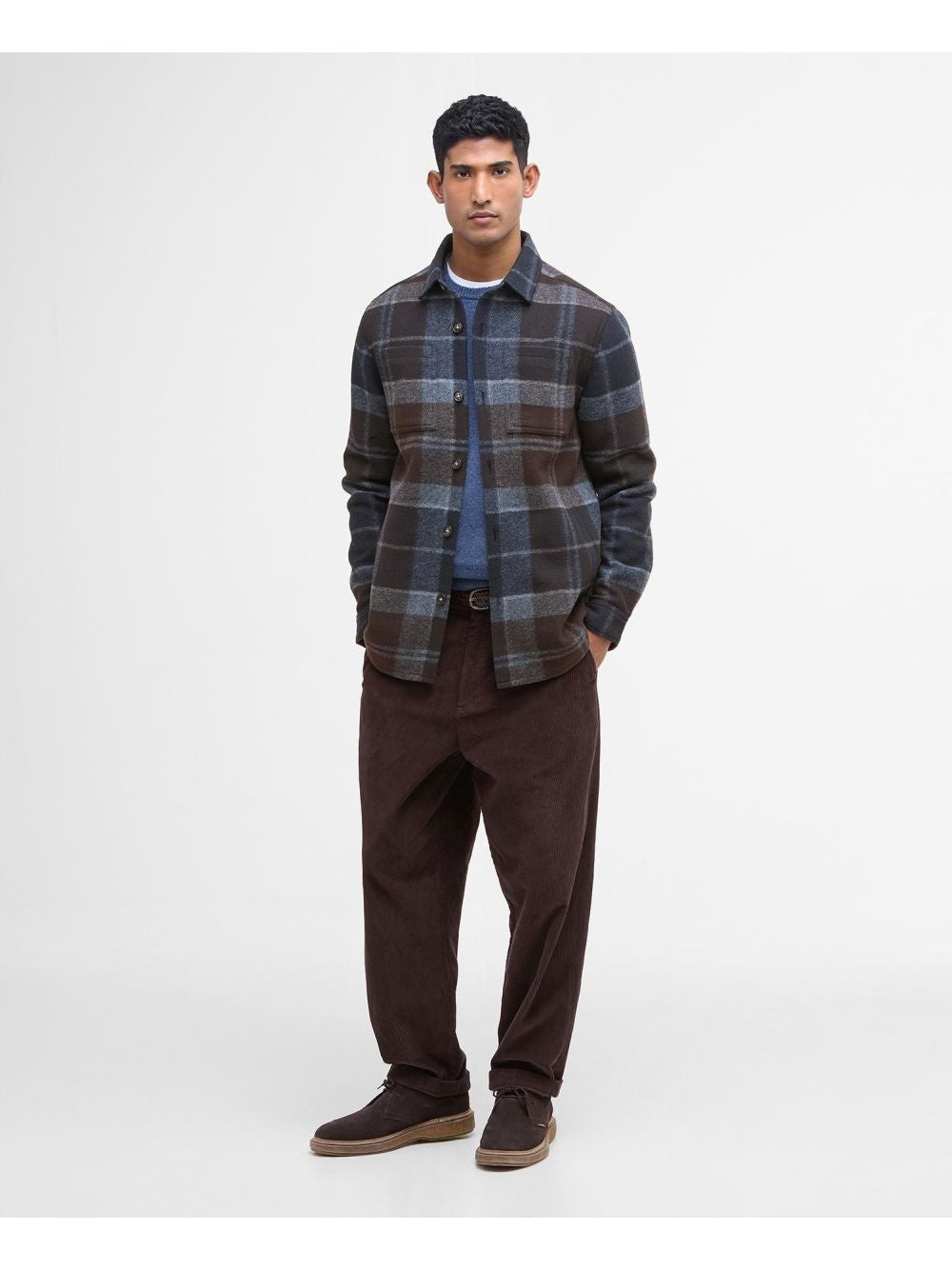 Camicia Barbour chapter tailored check Uomo - Blu