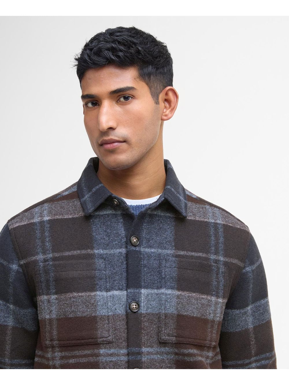 Camicia Barbour chapter tailored check Uomo - Blu