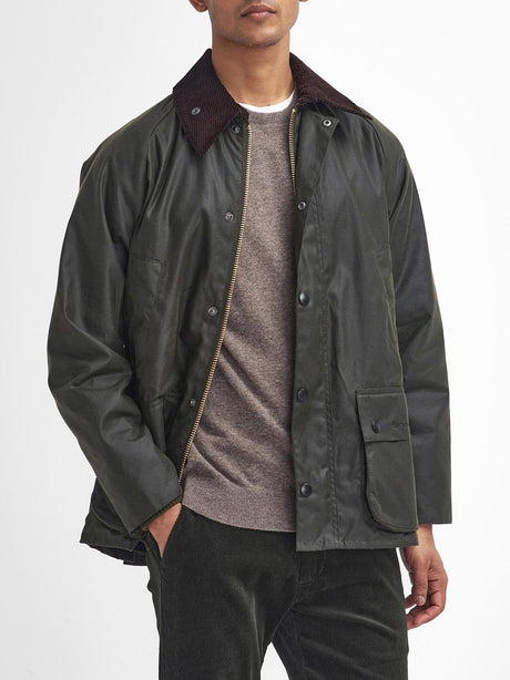 Giubbotto Barbour bedale wax Uomo - Oliva