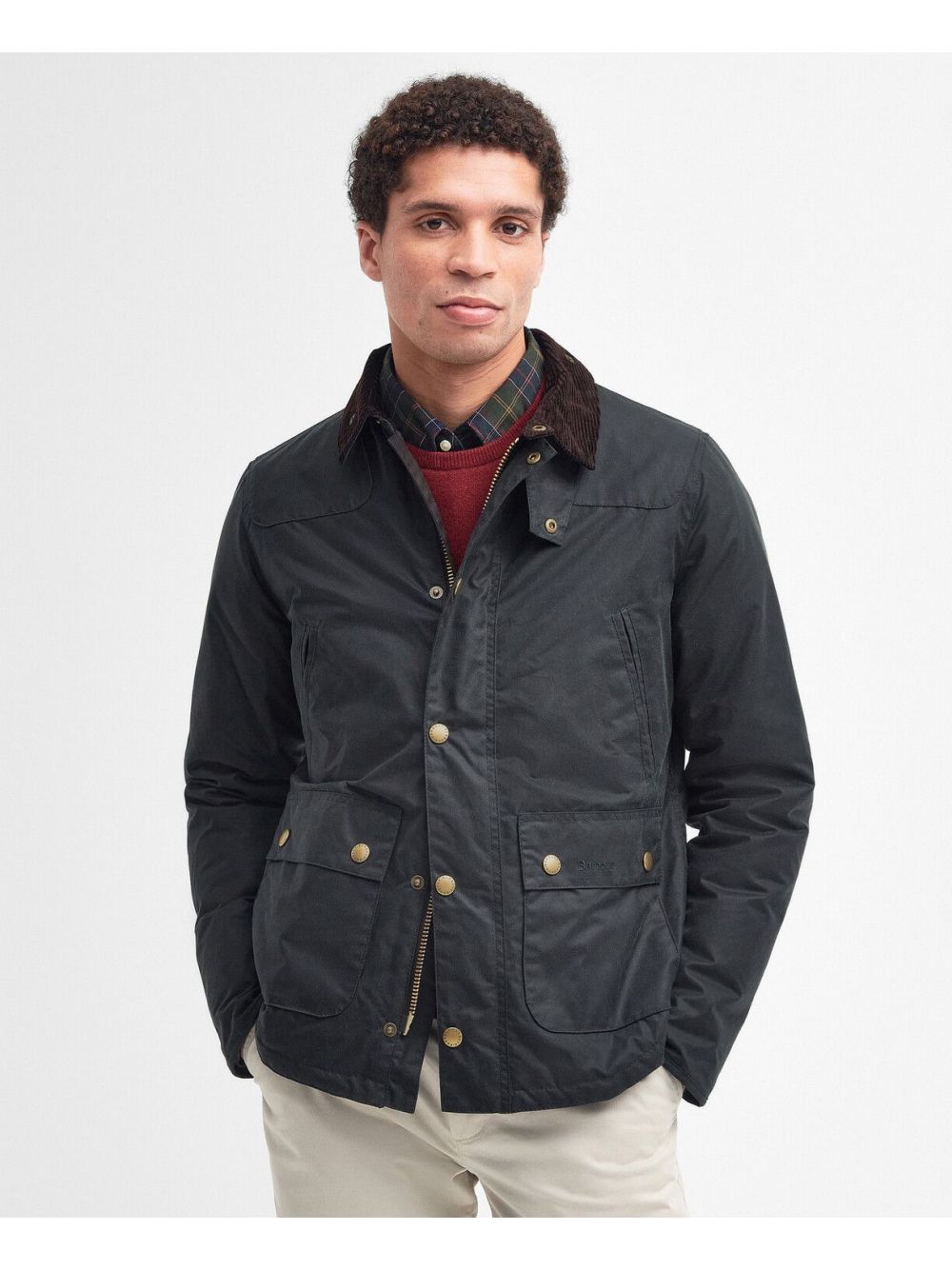 Giubbotto Barbour reelin wax Uomo - Marrone