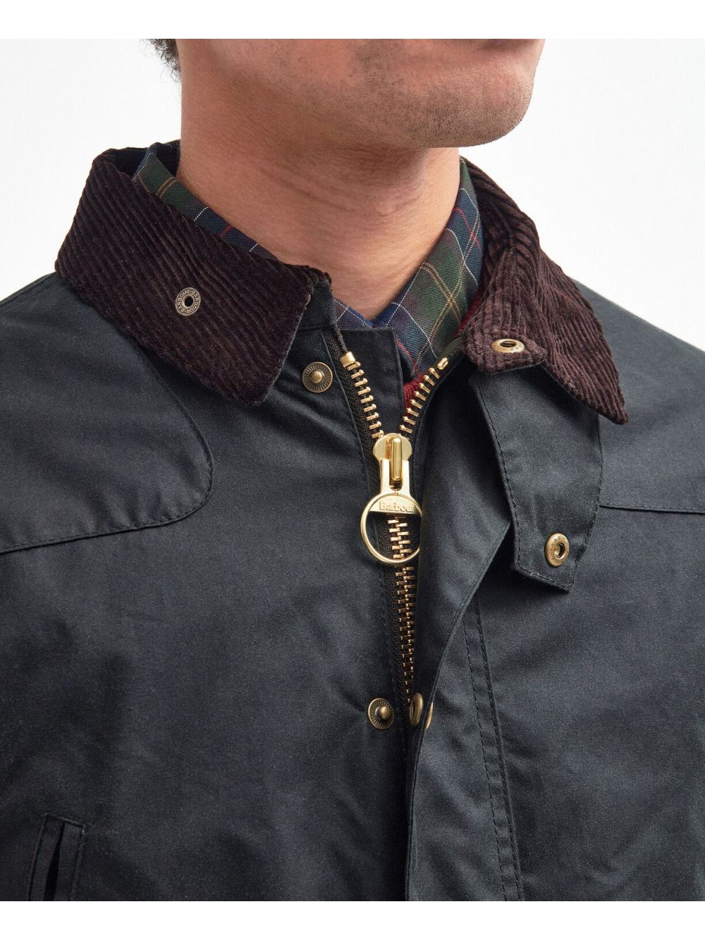 Giubbotto Barbour reelin wax Uomo - Marrone