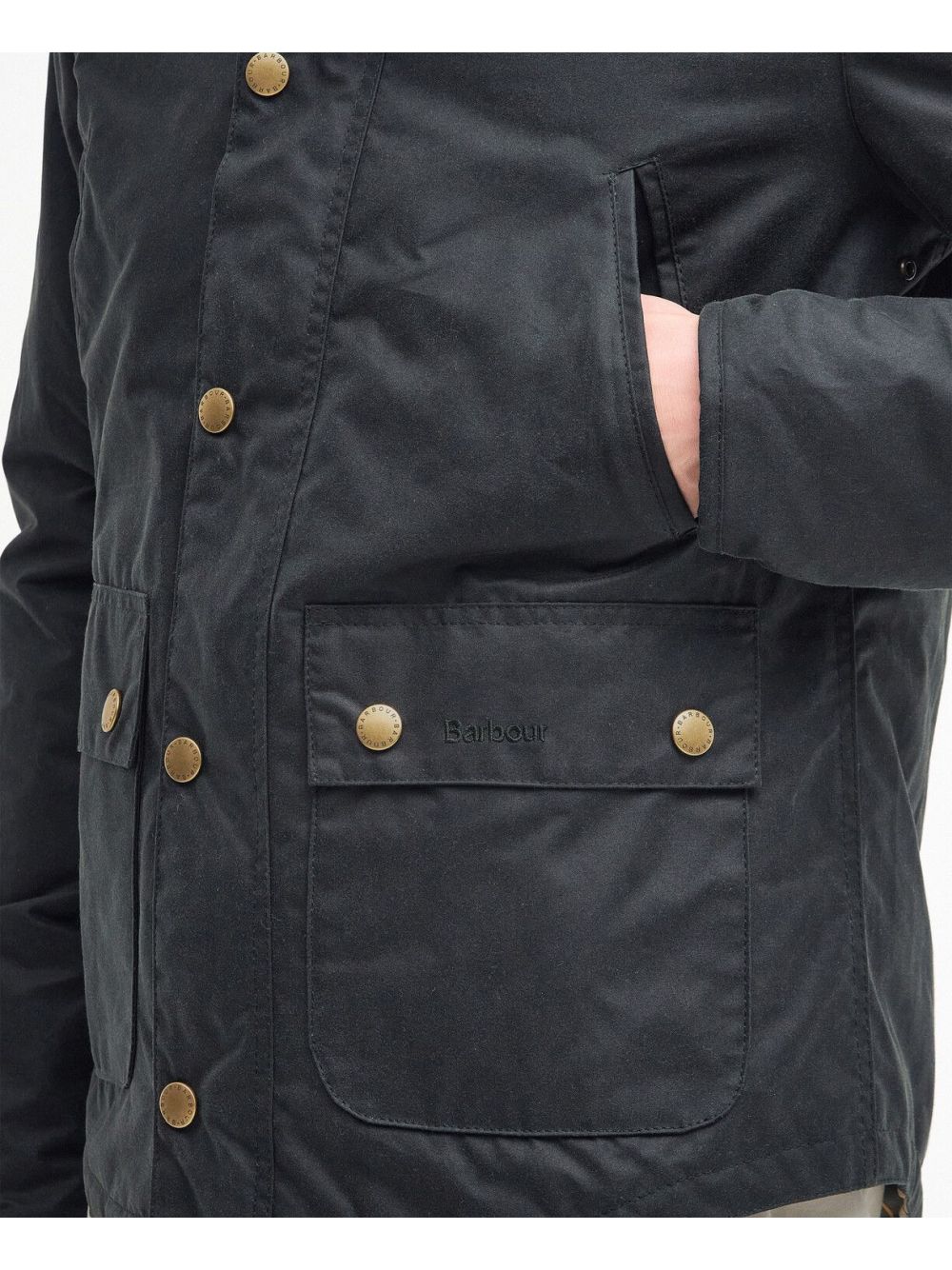 Giubbotto Barbour reelin wax Uomo - Marrone