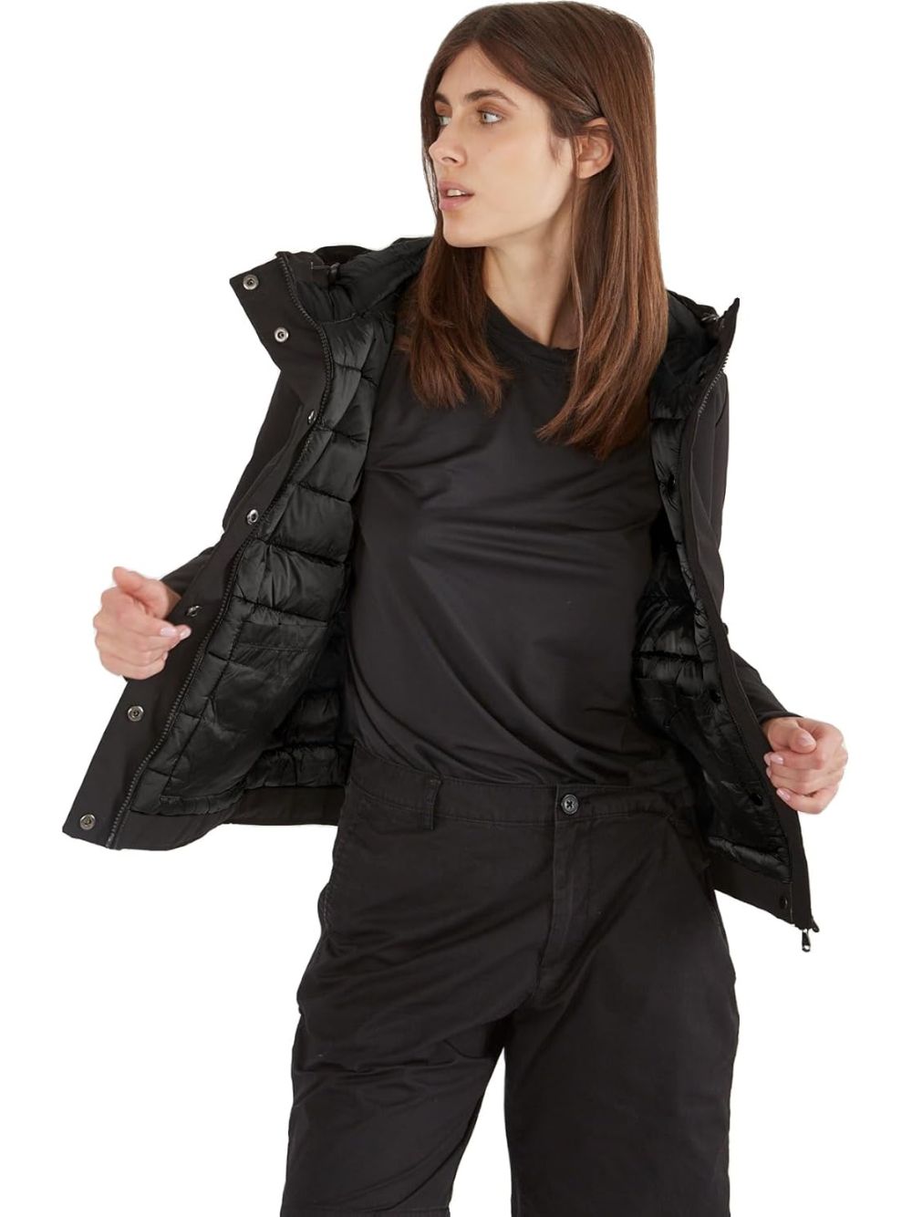 Giubbotto Canadian SOFT ZIP 3 Donna - Nero