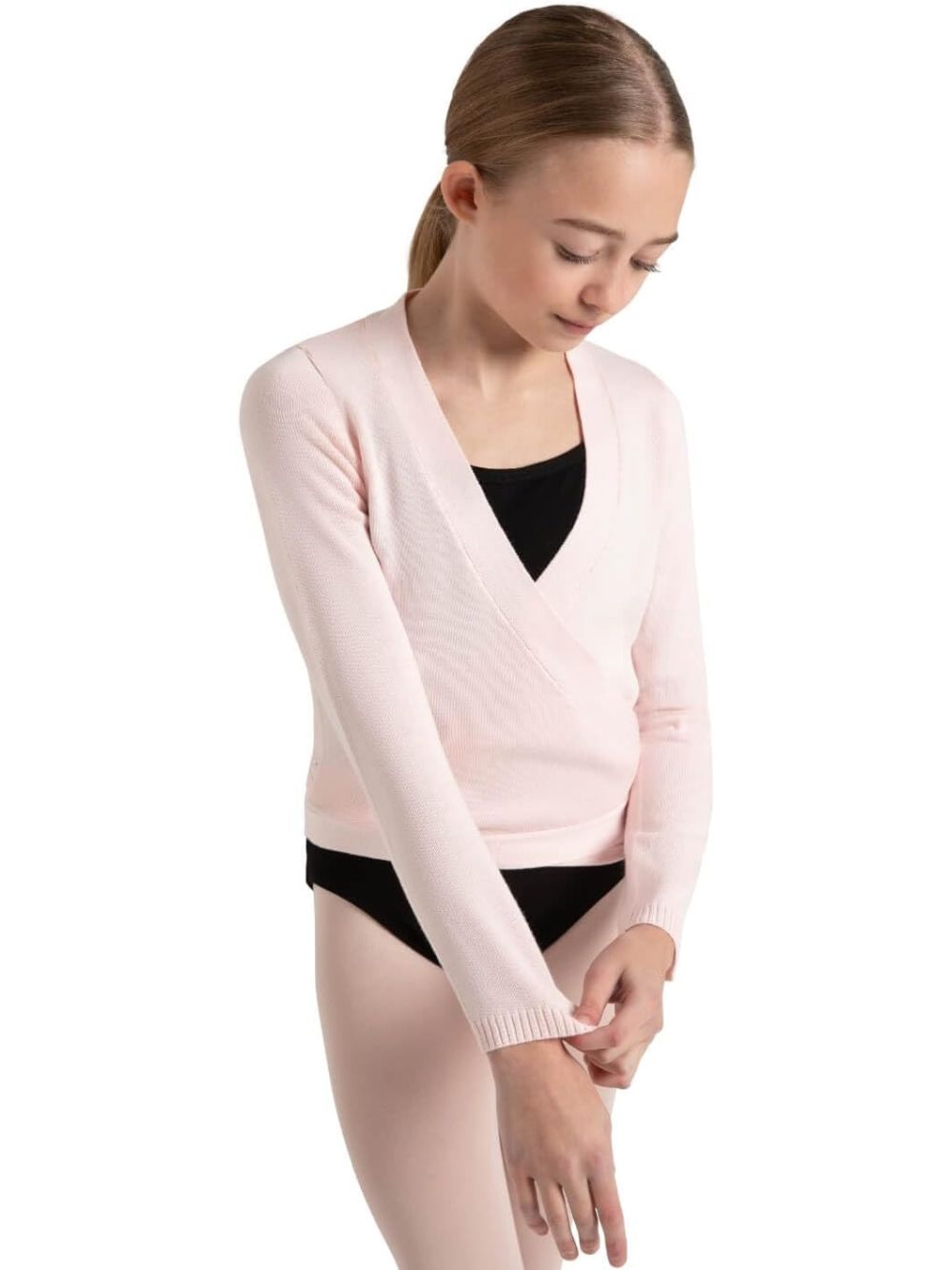 Maglia Sportiva Capezio wrap sweater Bambina - Rosa