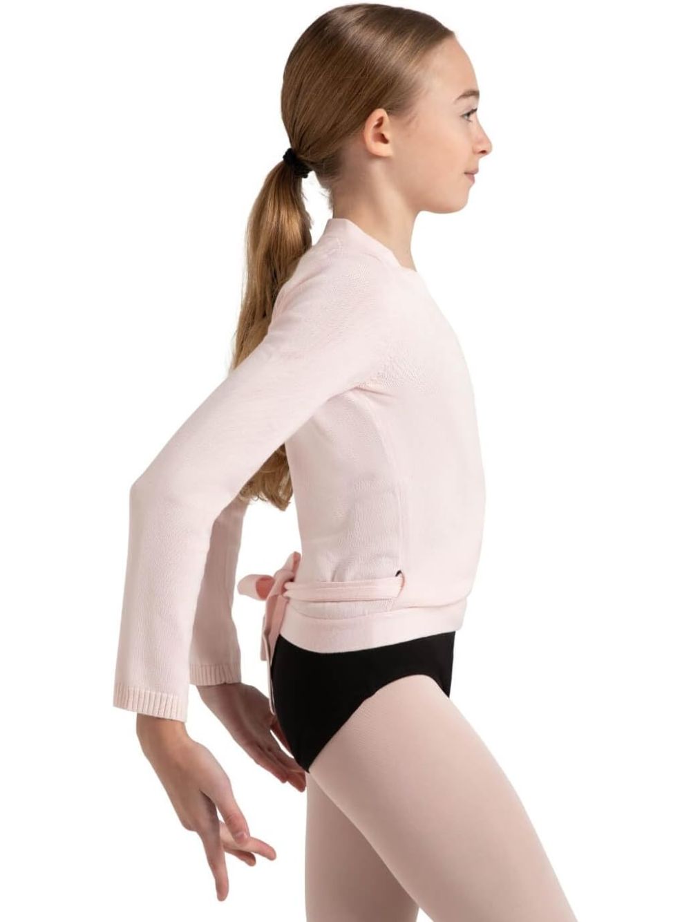 Maglia Sportiva Capezio wrap sweater Bambina - Rosa