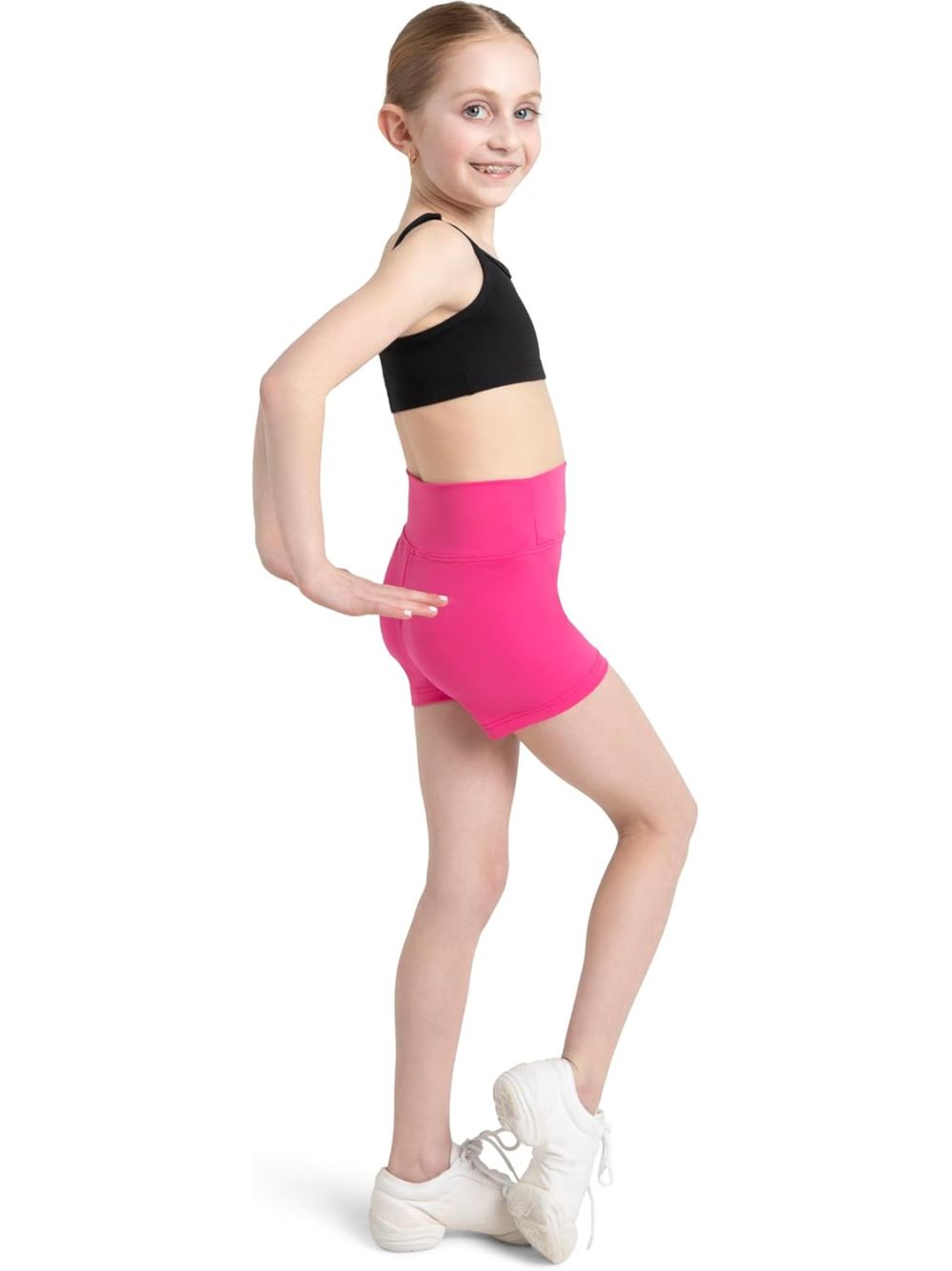 Top Sportivo Capezio piroutte leather Bambina - Nero