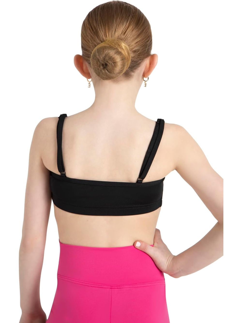 Top Sportivo Capezio piroutte leather Bambina - Nero