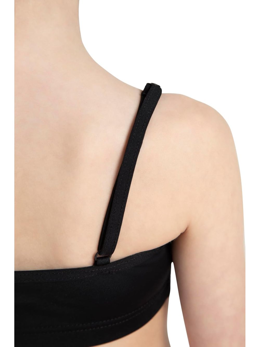 Top Sportivo Capezio piroutte leather Bambina - Nero