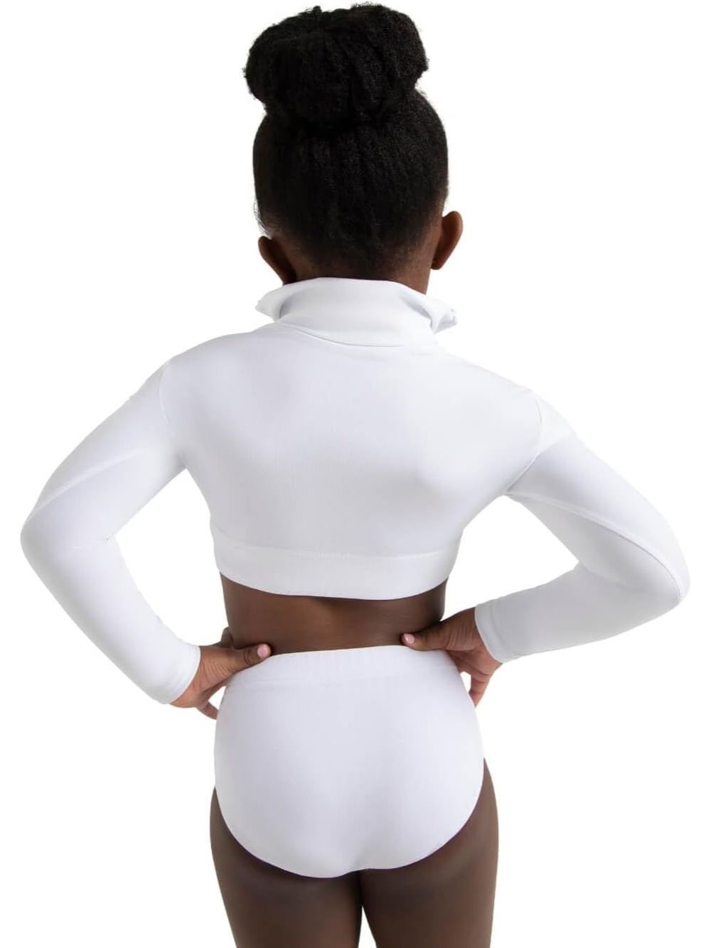 Top Sportivo Capezio piroutte leather Bambina - Bianco