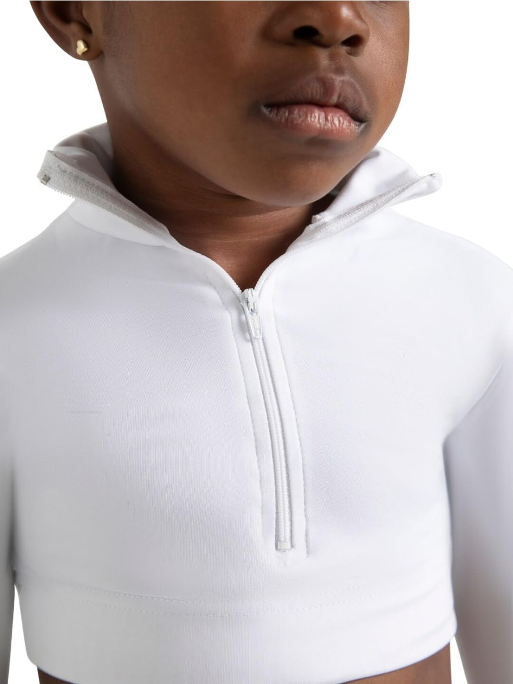 Top Sportivo Capezio piroutte leather Bambina - Bianco