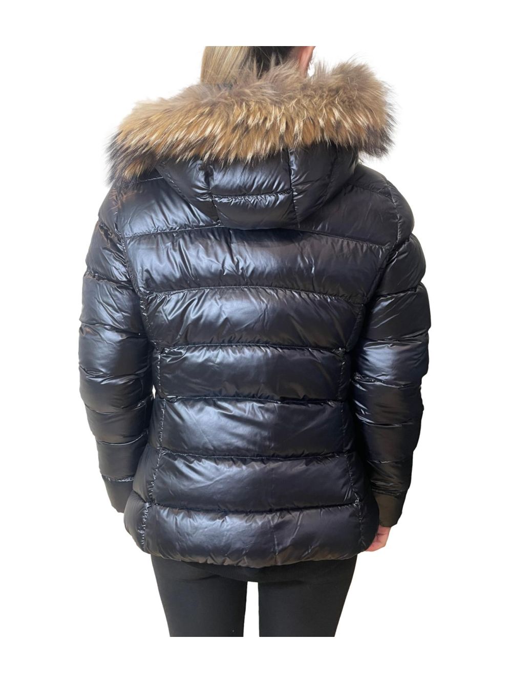 Piumino Ciesse Piumini RANGI REAL FUR Donna - Nero