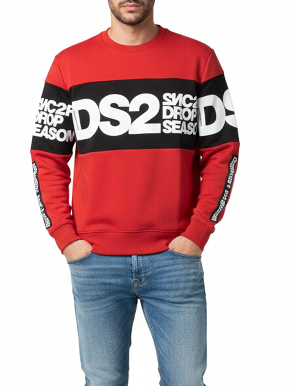 Felpa Ds2 Uomo - Rosso