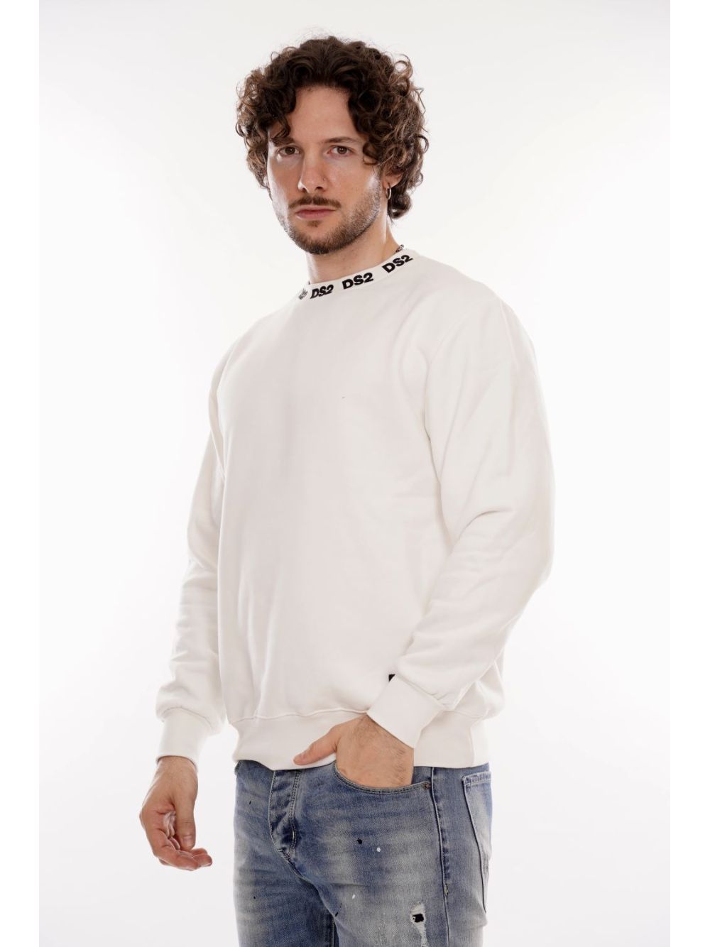Felpa Ds2 Uomo - Bianco