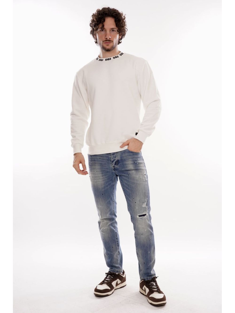 Felpa Ds2 Uomo - Bianco