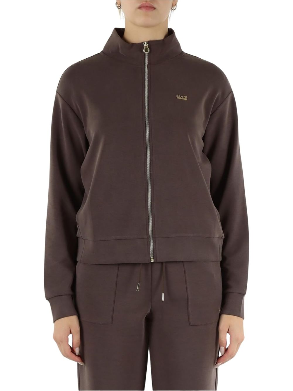 Felpa Ea7 Donna - Cioccolato