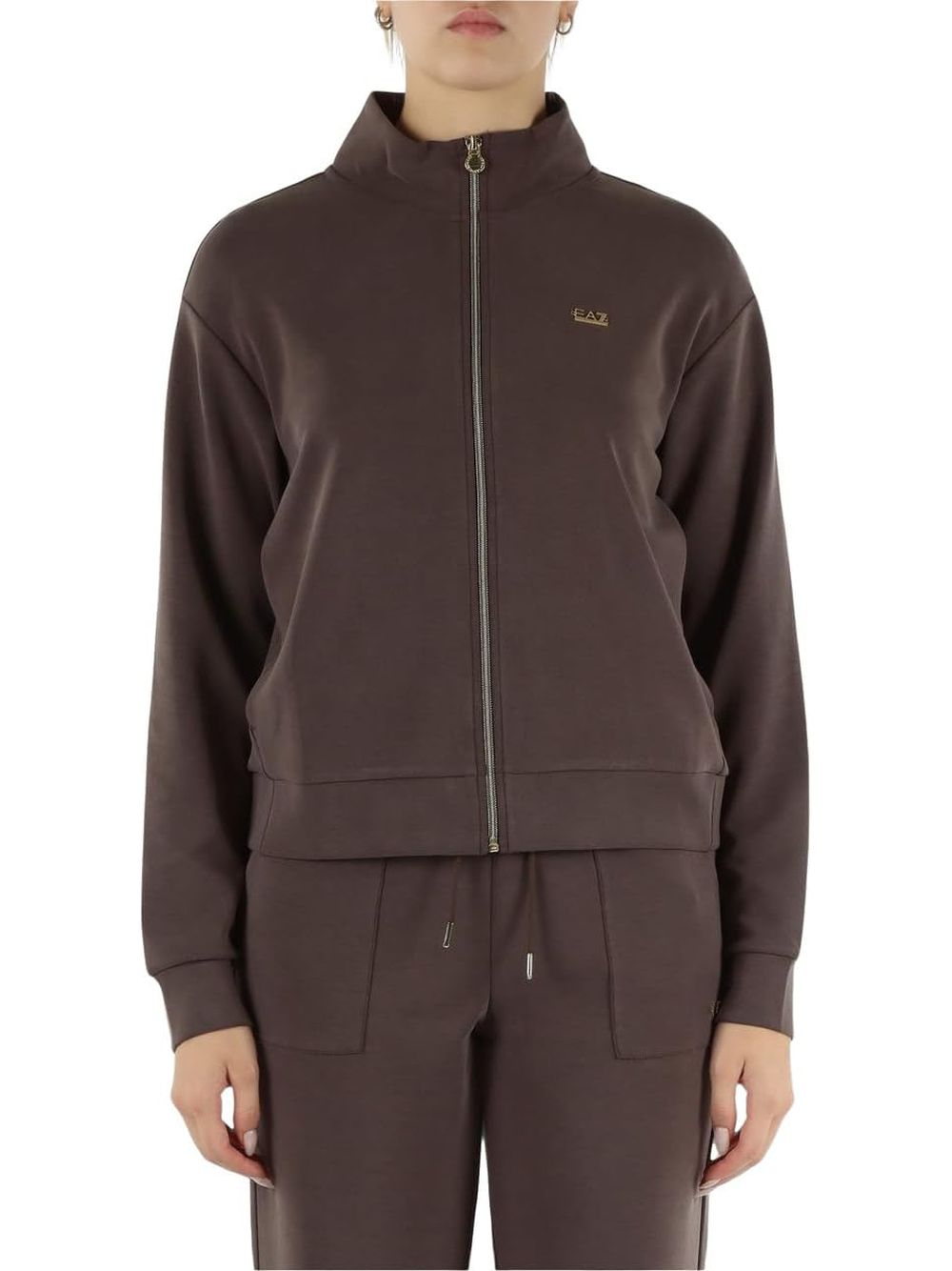Felpa Ea7 Donna - Cioccolato