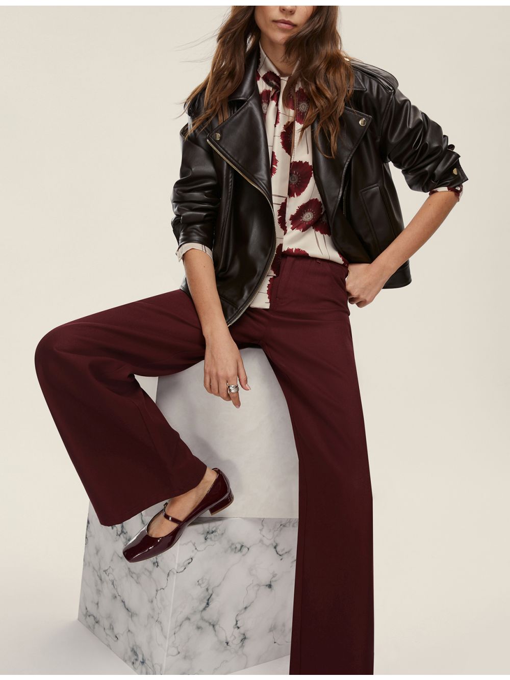 Pantalone Emme Marella TEBE Donna - Bordeaux