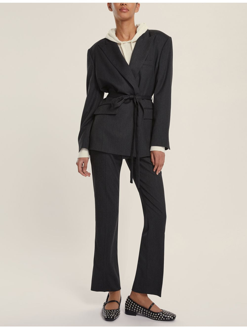 Pantalone Emme Marella MICRON Donna - Grigio