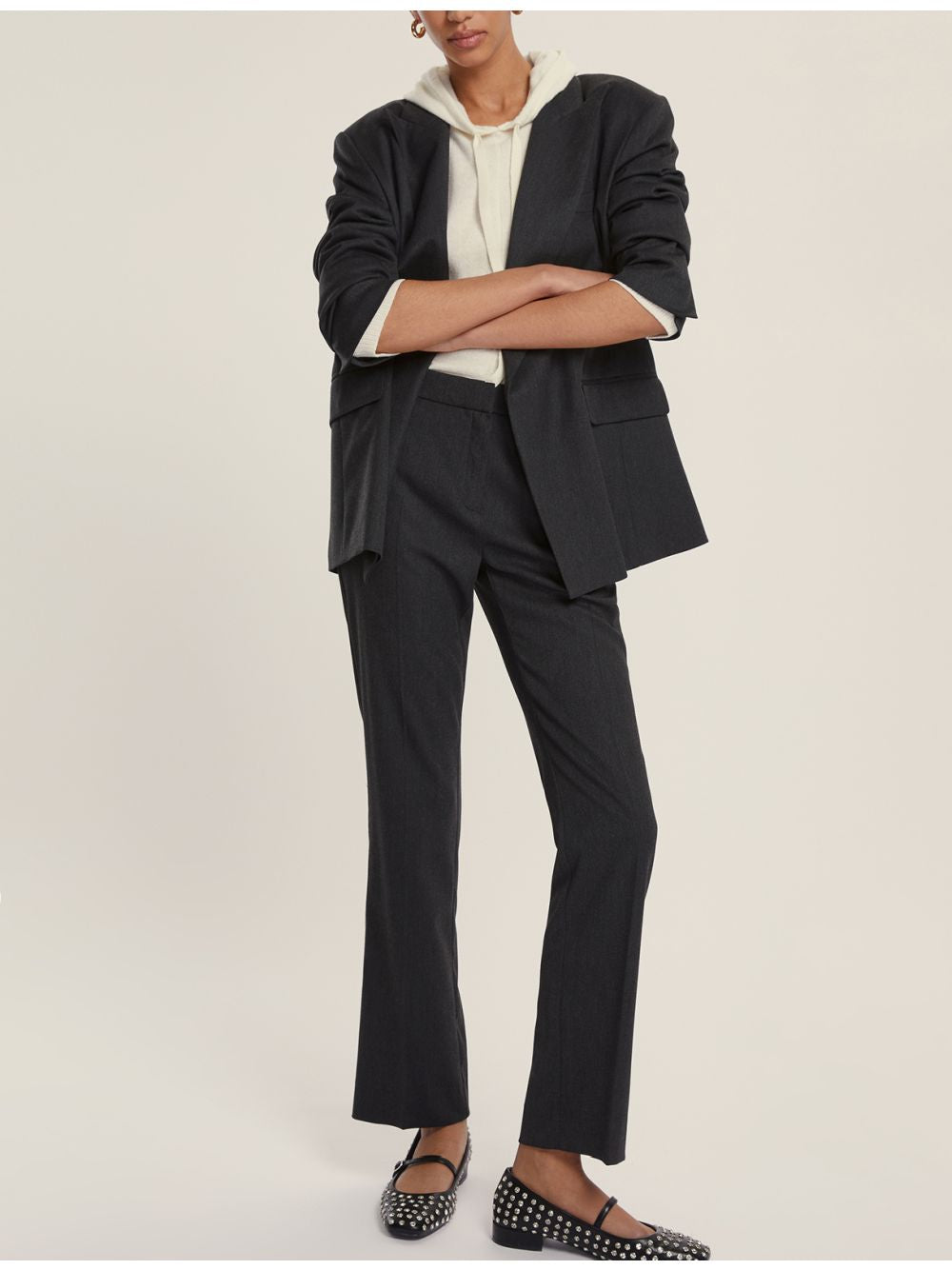 Pantalone Emme Marella MICRON Donna - Grigio