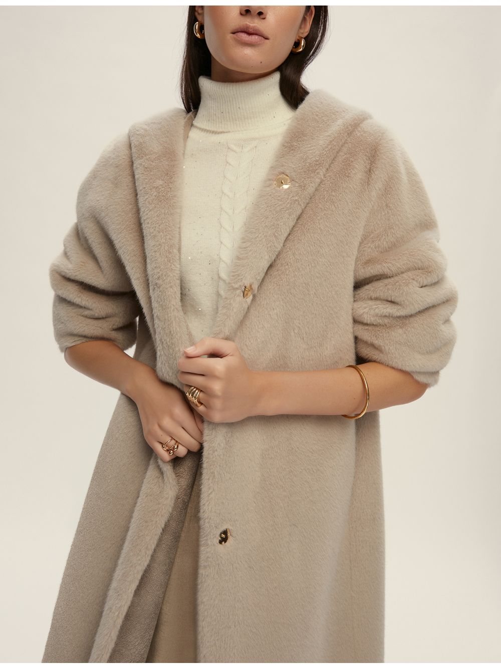 Cappotto Emme Marella CALOTTA Donna - Grigio
