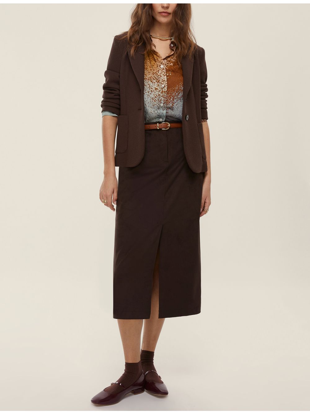 Gonna Emme Marella DRITTO Donna - Nero