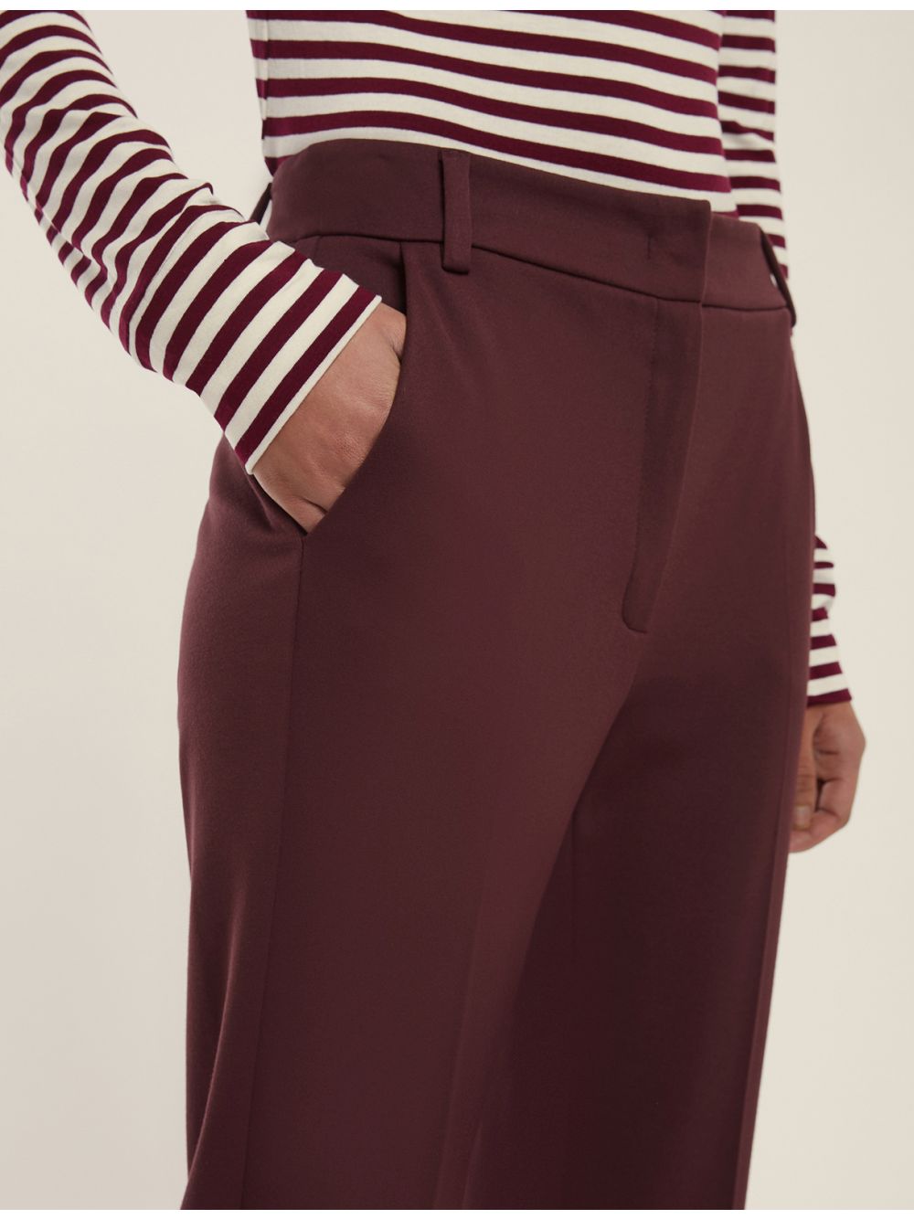 Pantalone Emme Marella FLARE Donna - Bordeaux