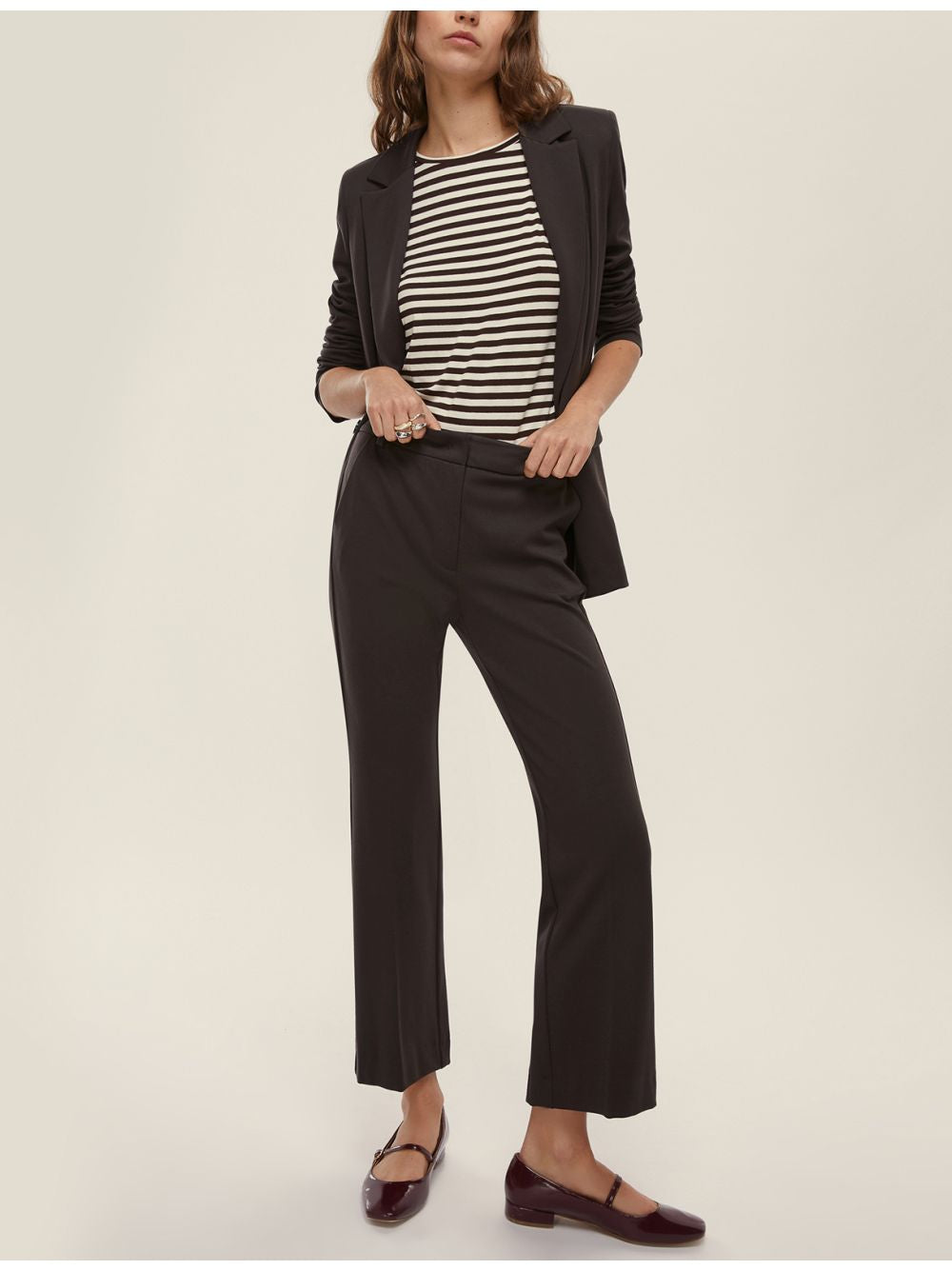 Pantalone Emme Marella FLARE Donna - Nero