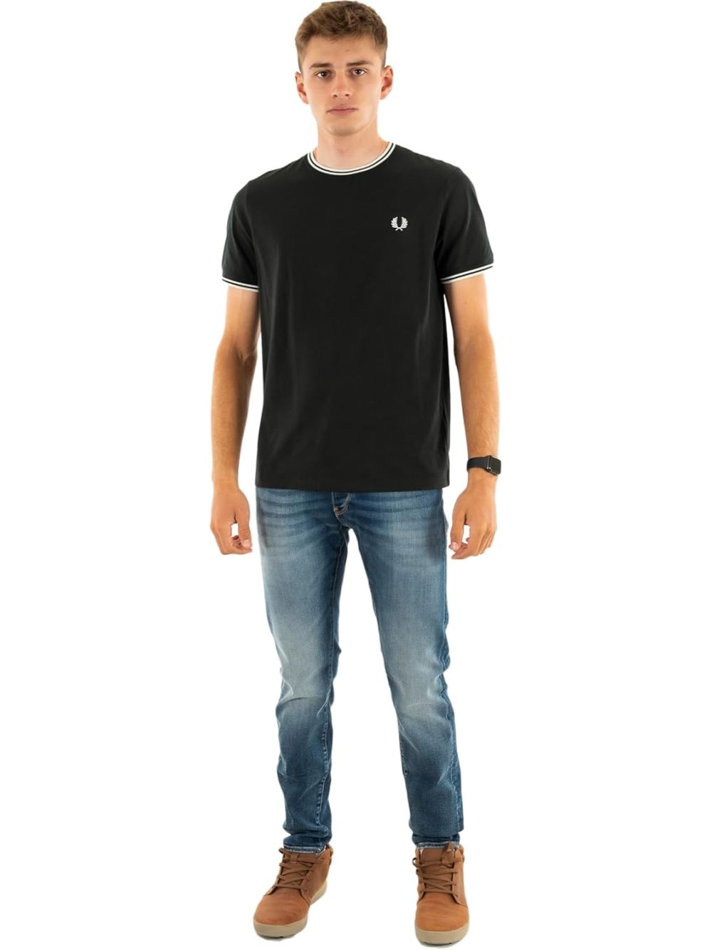 T-shirt Fred Perry Uomo - Verde