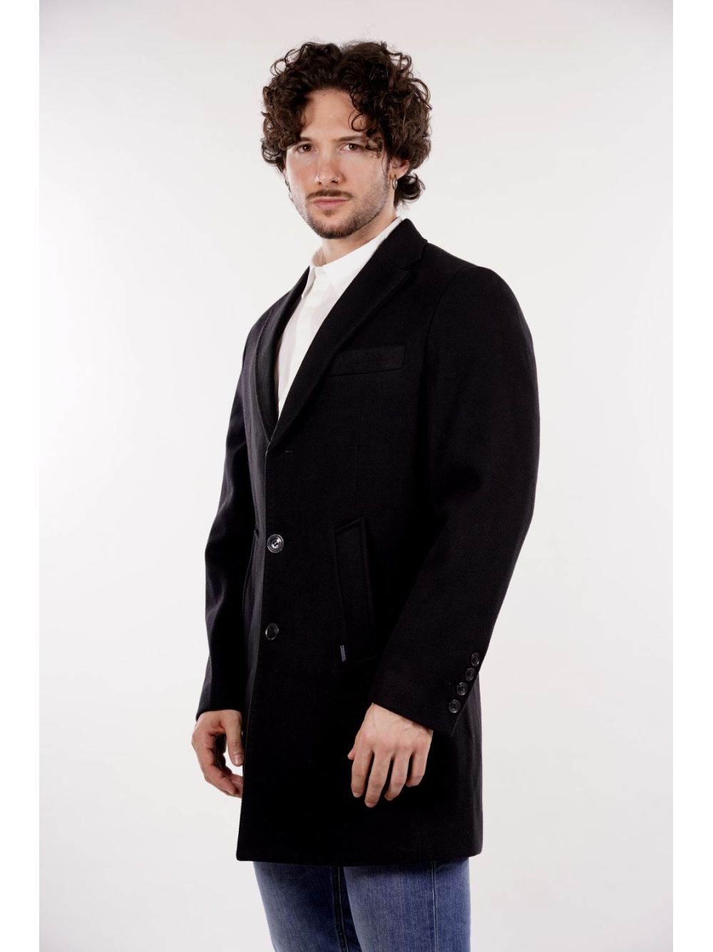 Cappotto Gianni Lupo Uomo - Nero