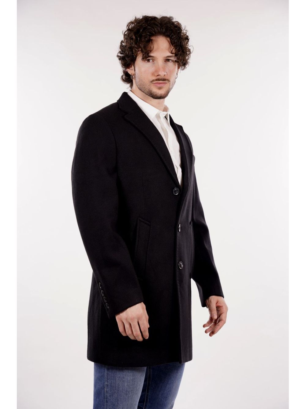 Cappotto Gianni Lupo Uomo - Nero