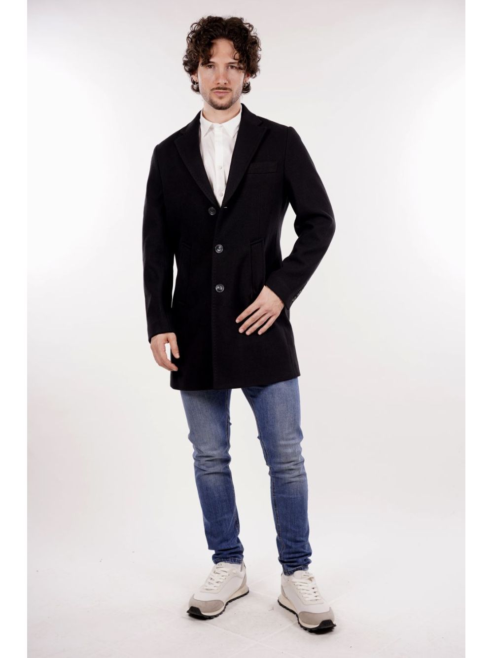 Cappotto Gianni Lupo Uomo - Nero