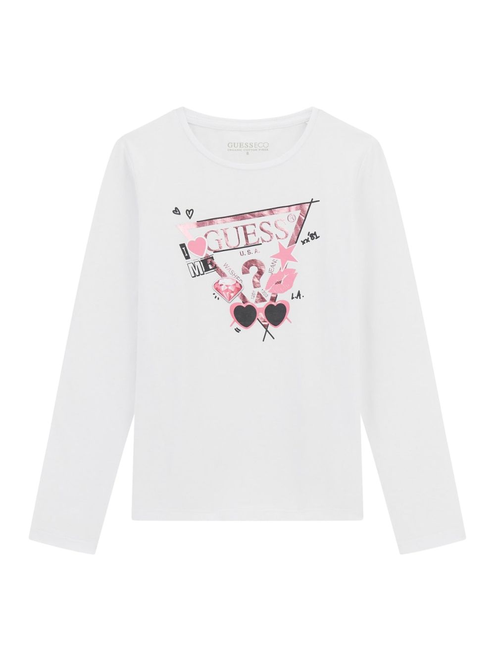 T-shirt Guess Bambina - Bianco