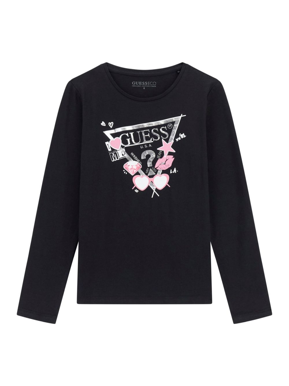 T-shirt Guess Bambina - Nero