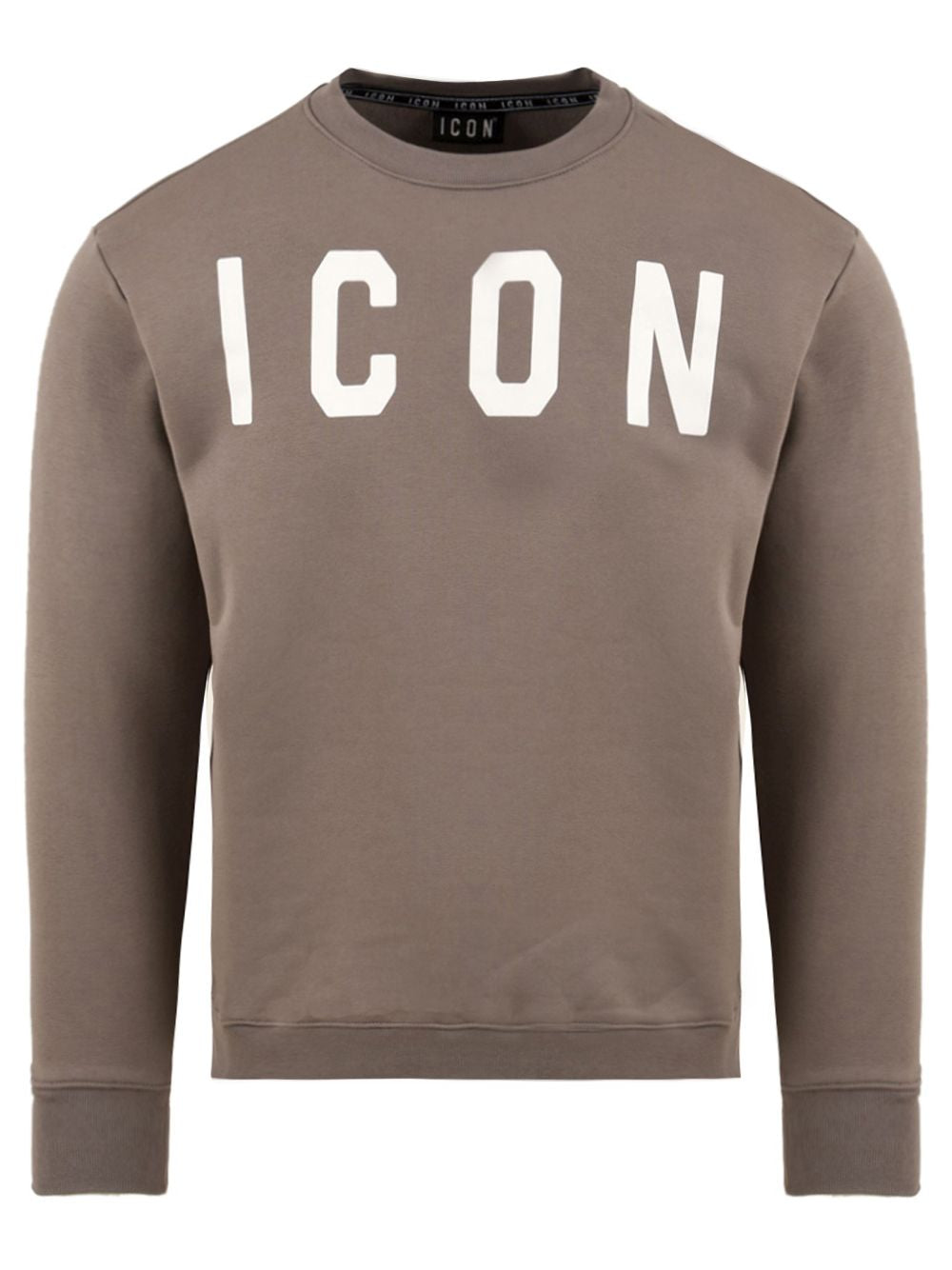 Felpa Icon GIROCOLLO C/LOGO GRANDE Uomo - Grigio