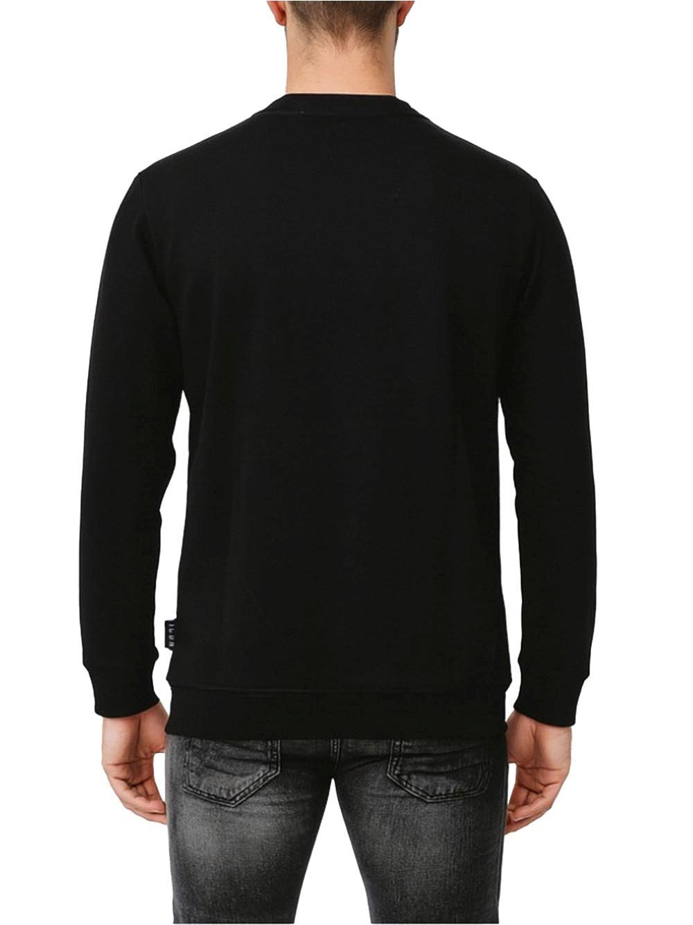 Felpa Icon GIROCOLLO C/LOGO GRANDE Uomo - Nero