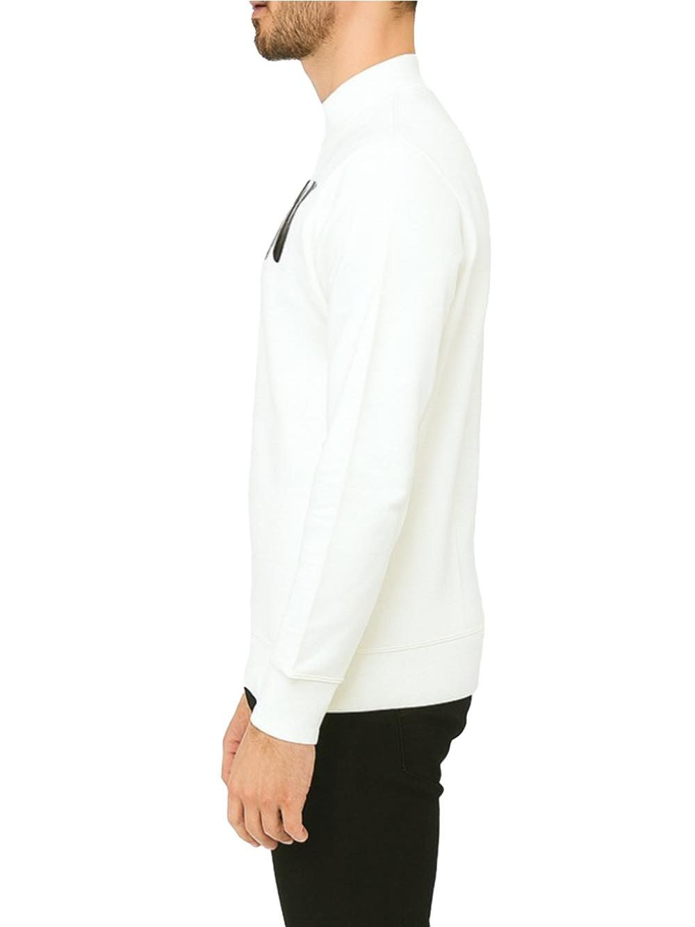 Felpa Icon GIROCOLLO C/LOGO GRANDE Uomo - Bianco