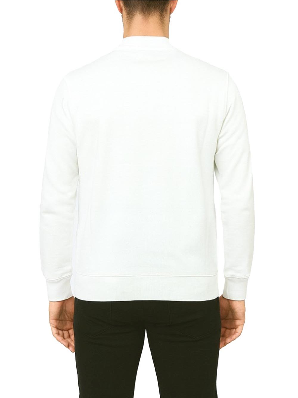 Felpa Icon GIROCOLLO C/LOGO GRANDE Uomo - Bianco