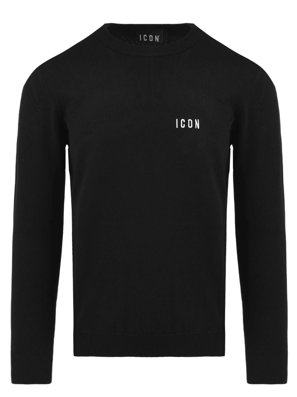 Pullover Icon GIROCOLLO C/RICAMO PICCOLO Uomo - Nero