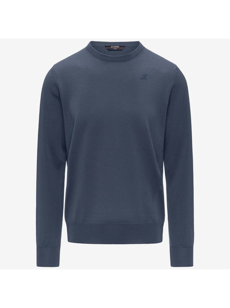 Pullover K-Way SEBASTIEN MERINO Uomo - Blu